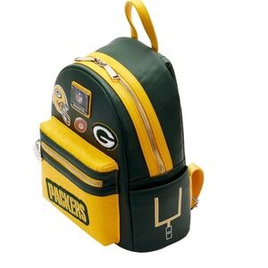Loungefly NFL Packers Patches Mini Backpack